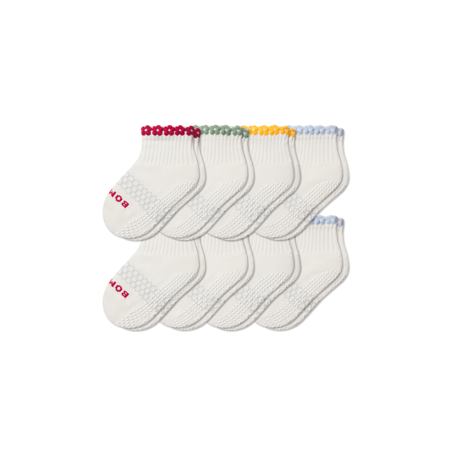 Toddler Daisy Chain Gripper Calf Sock 8-Pack - Daily Studio Pair
