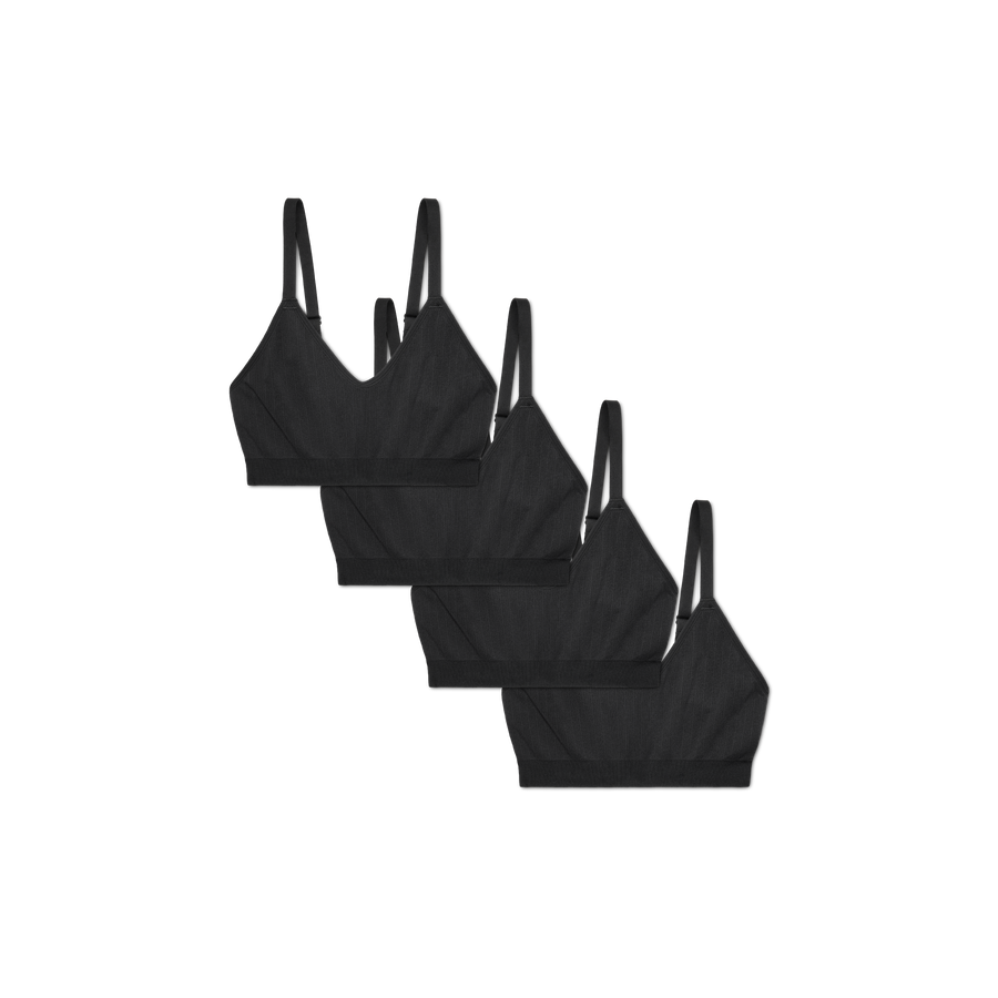 Women's Seamless Scoop Bralette 4-Pack - Soft Layer Support
