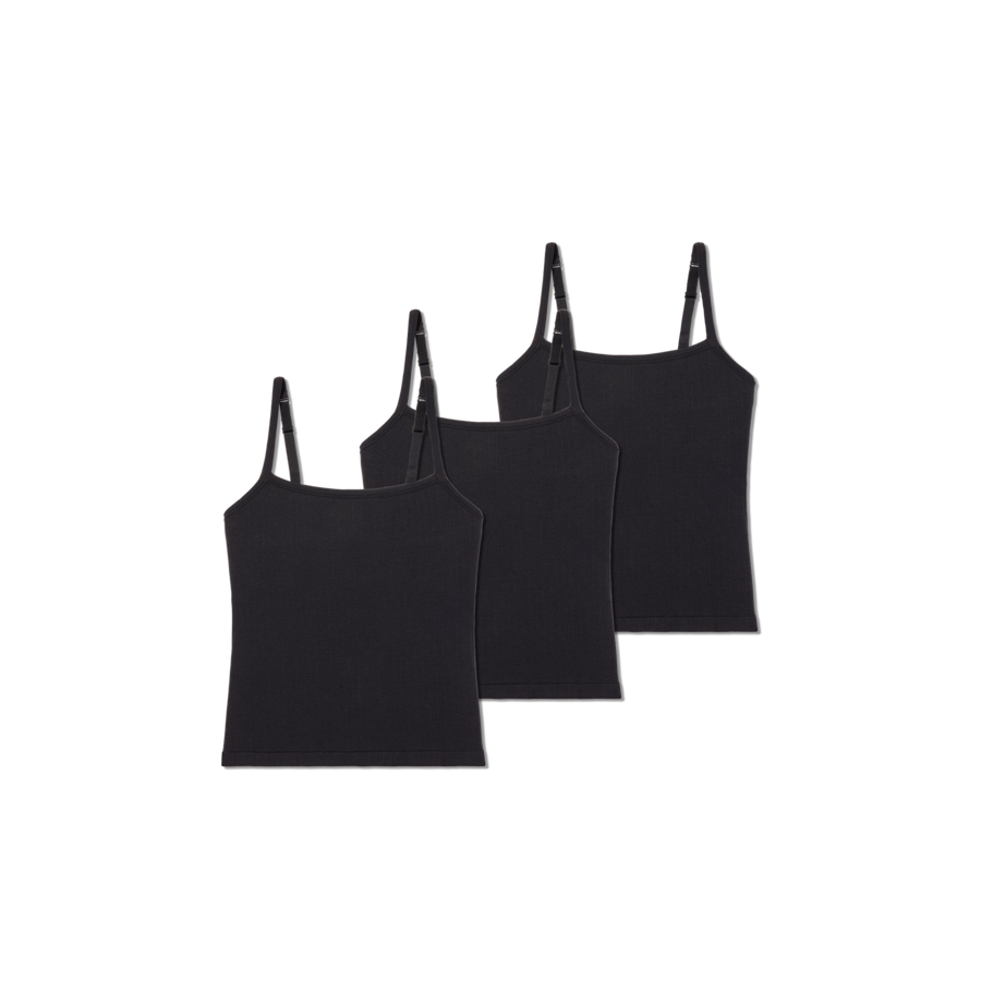 Women's Built-In Bra Seamless Cami 3-Pack - Soft Lounge Support