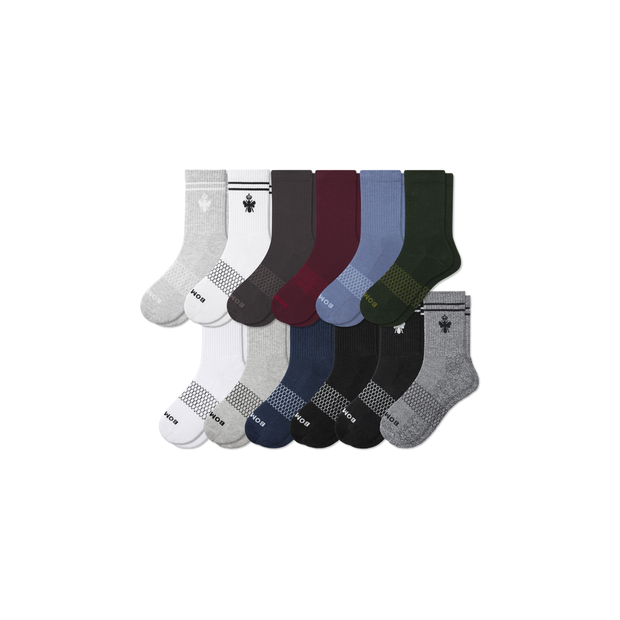 Men's Half Calf Sock 12-Pack - Comfort School Step