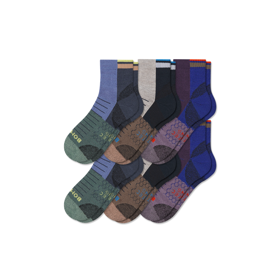Women's Hiking Quarter Sock 6-Pack - Studio Run Support
