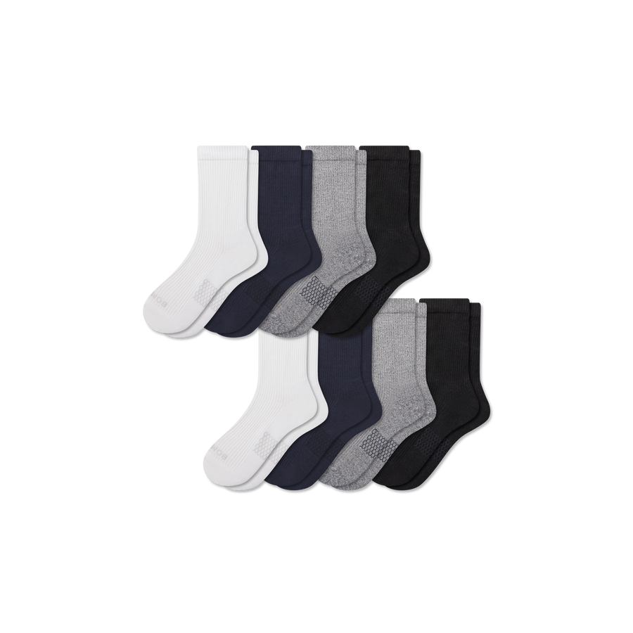Women's Modern Rib Half Calf Sock 8-Pack - Easy Run Cushion