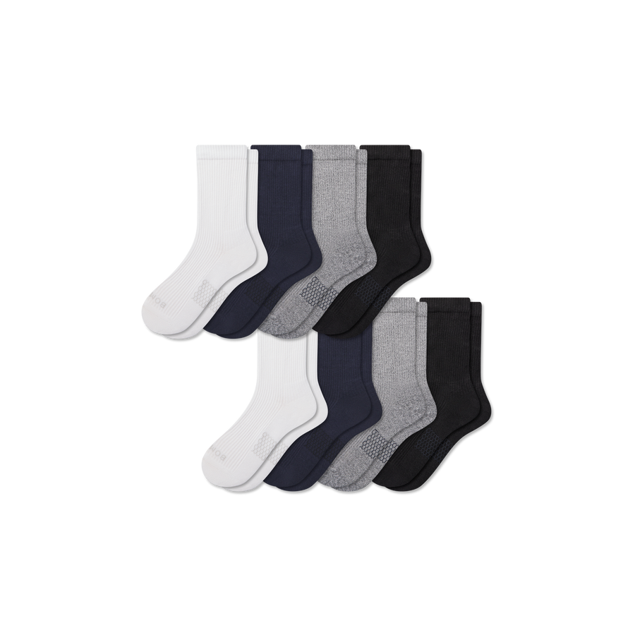 Men's Modern Rib Half Calf Sock 8-Pack - Weekend Everyday Fit