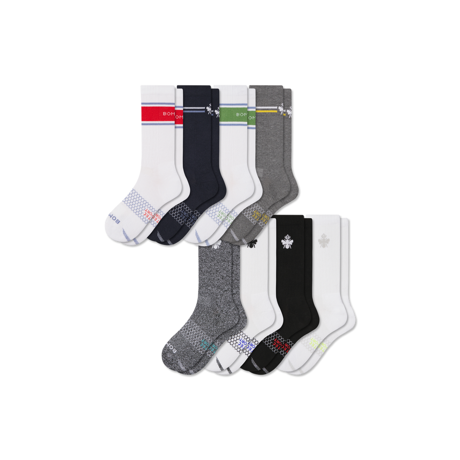 Women's All Sport Calf Sock 8-Pack - Weekend Hike Step