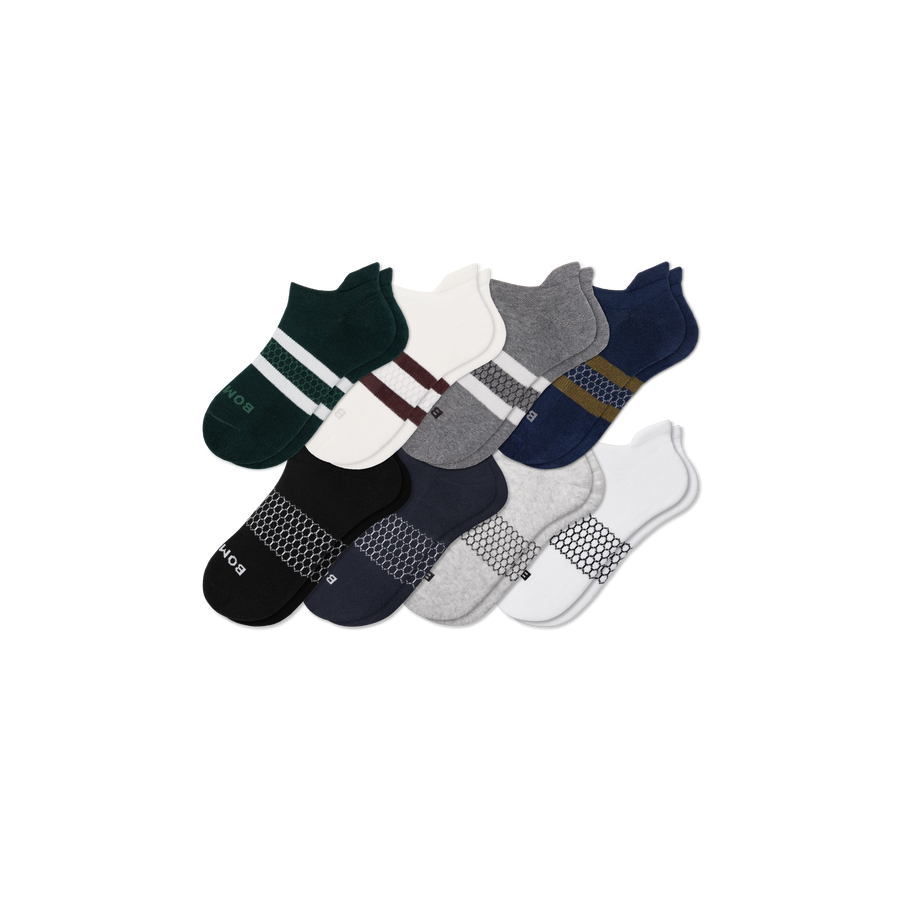 Men's Solids Ankle Sock 8-Pack - Studio Run Pair