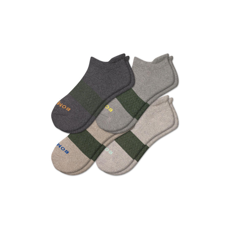 Men's Kind Knit Ankle Sock 4-Pack - Modern Studio Comfort