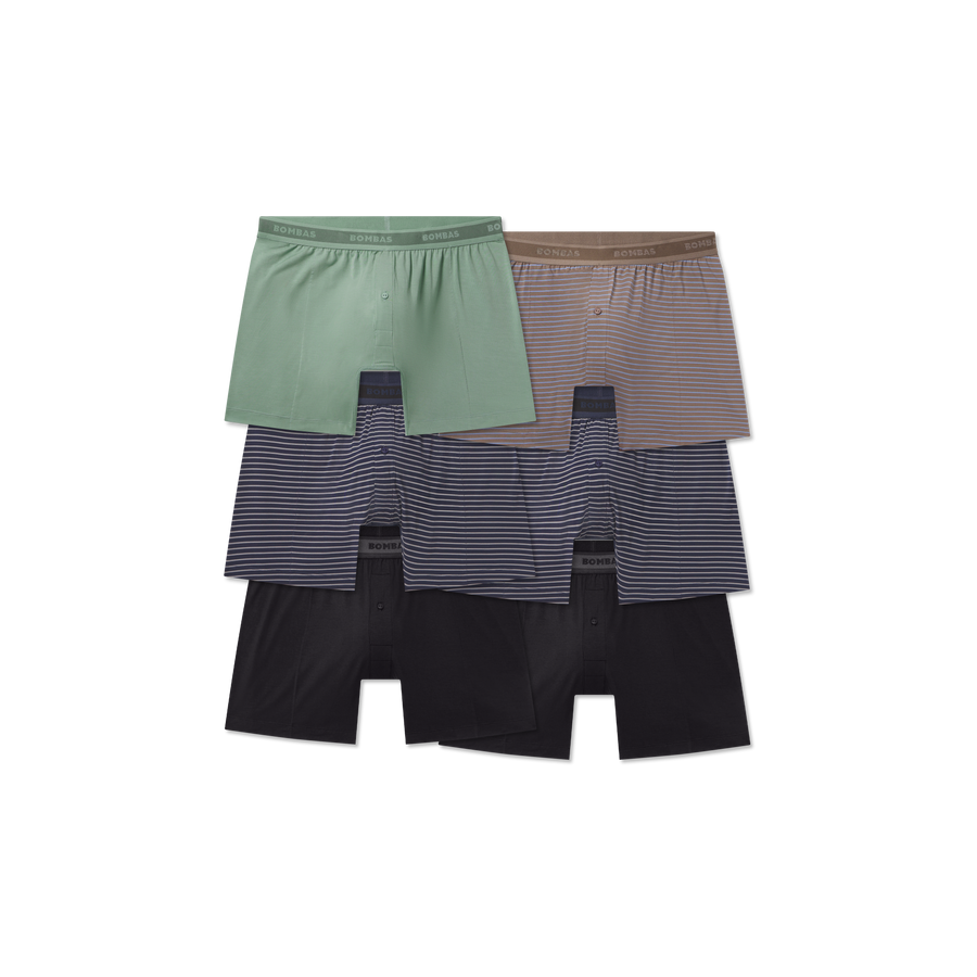 Men's Soft Flex Slim Boxer 6-Pack - Daily Core Comfort