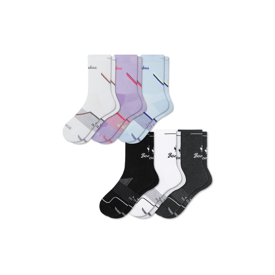 Women's Run Half Calf Sock 6-Pack - Weekend Office Fit