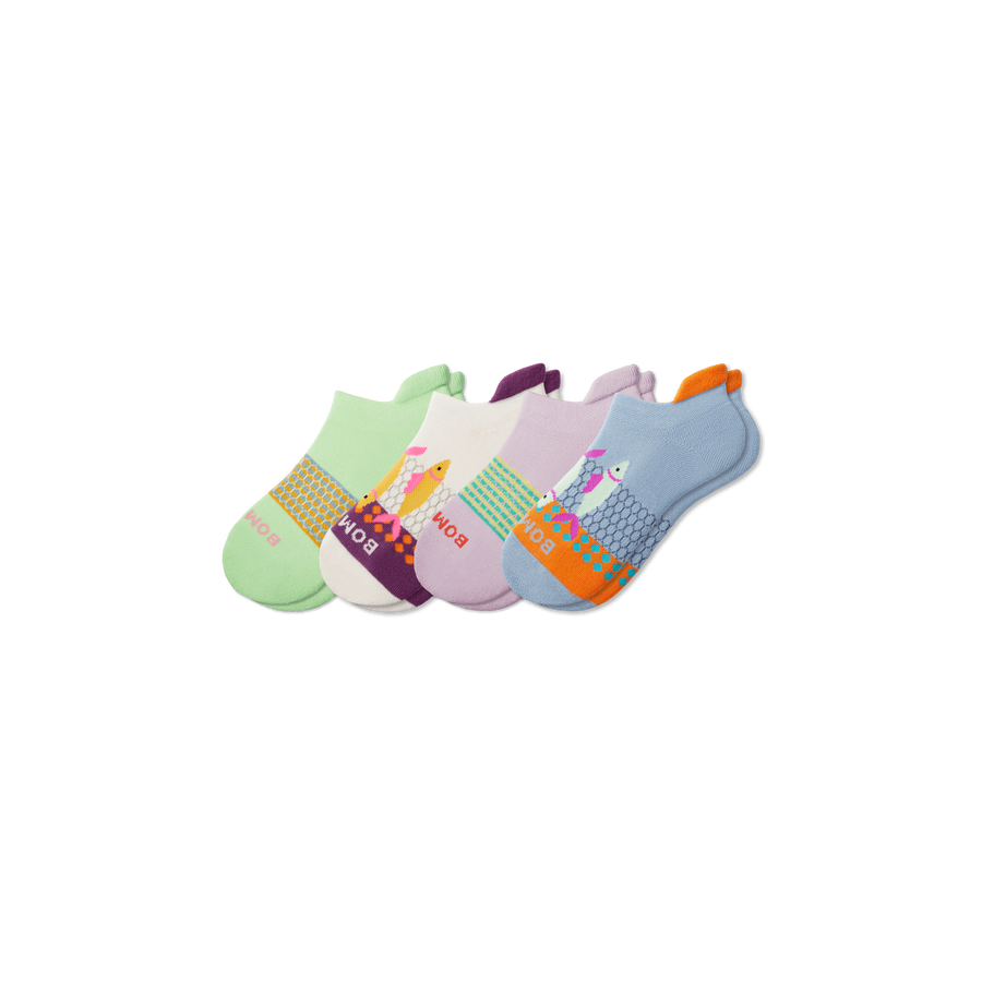 Youth Aquatic Ankle Sock 4-Pack - Steady Low Cut Step