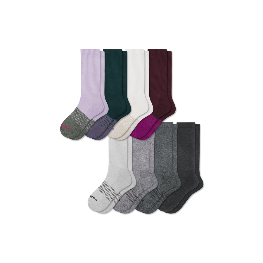 Women's Marl Calf Sock 8-Pack - Fresh Lounge Wear