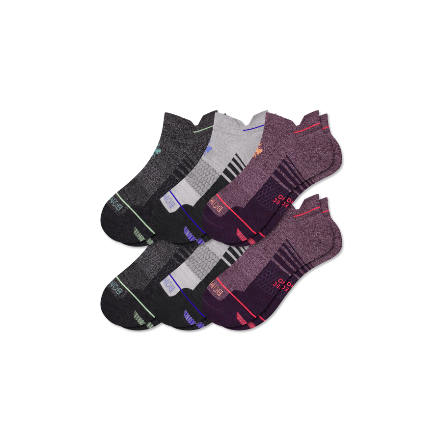 Men's Merino Wool Blend Run Ankle 6-Pack - Weekend Home Support