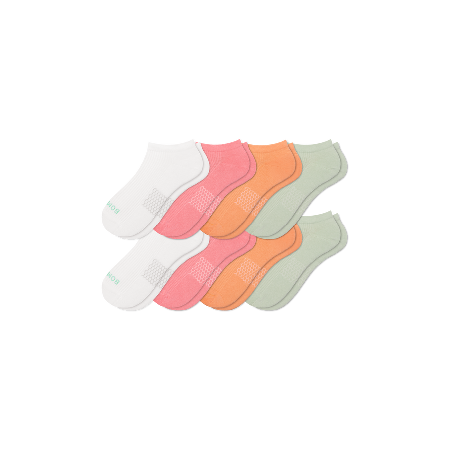 Women's Modern Rib Ankle Sock 8-Pack - Run Lounge Support