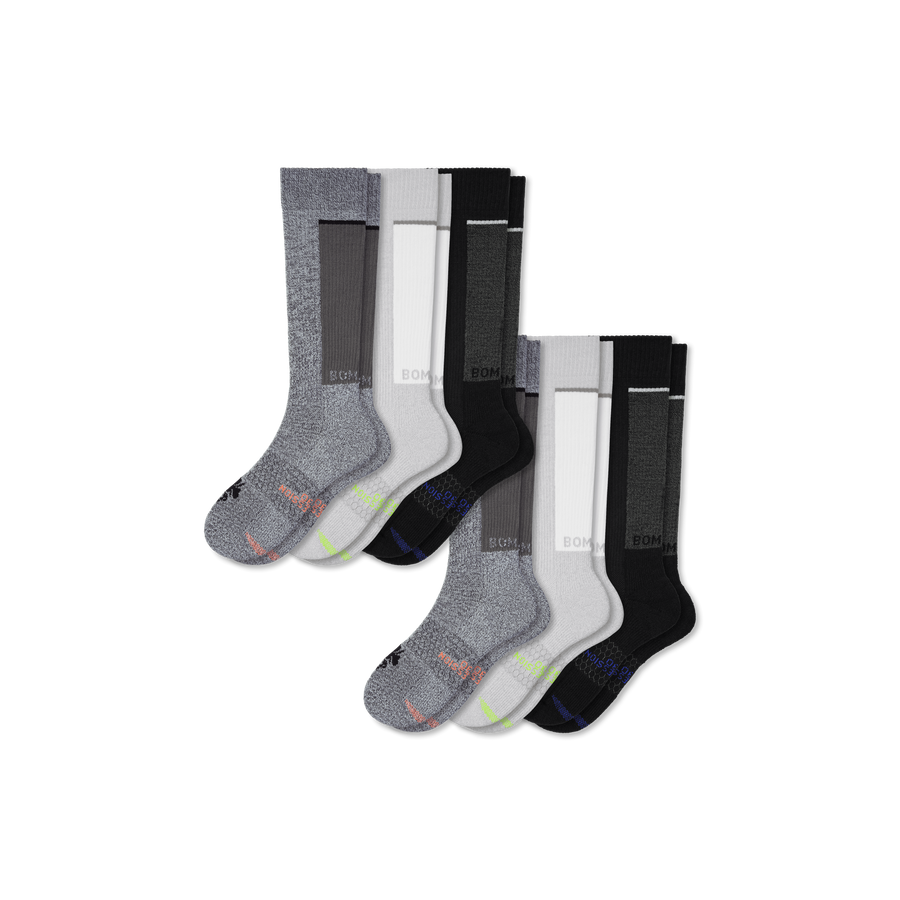 Men's Performance Compression Knee High Sock 6-Pack (20-30mmHg) - Motion Relief
