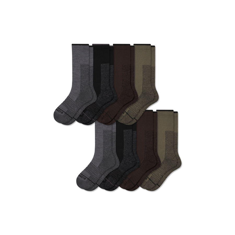 Women's Ultra Strong Merino Blend Calf Sock 8-Pack - Studio Support