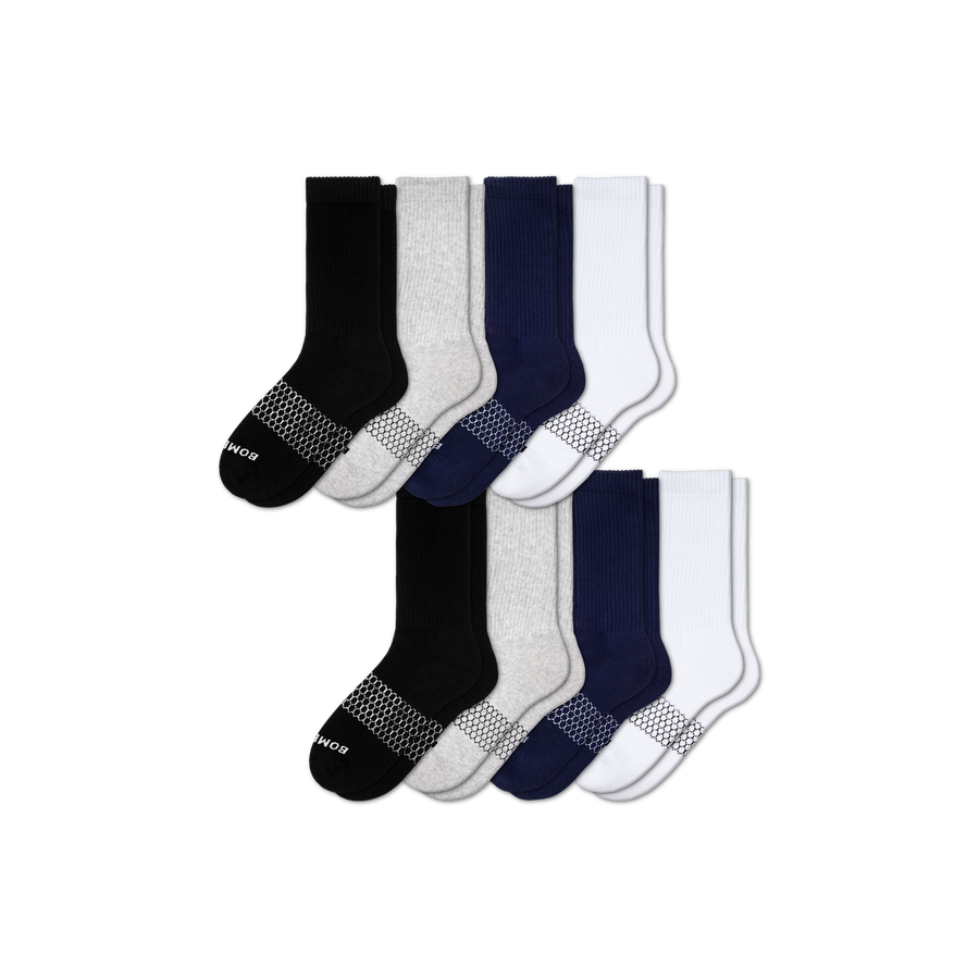 Women's Solids Calf Sock 8-Pack - Cozy Low Cut Step