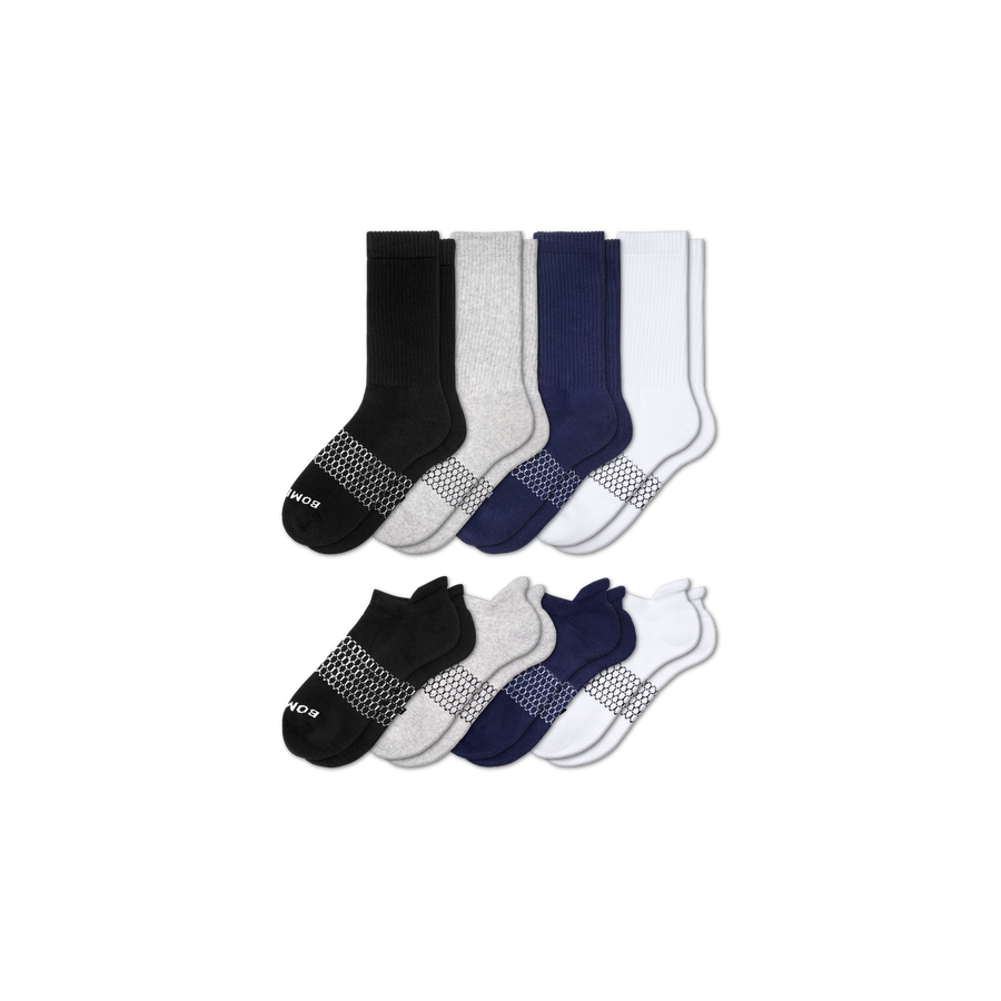 Men's Calf & Ankle Sock 8-Pack - Cushion Crew Comfort
