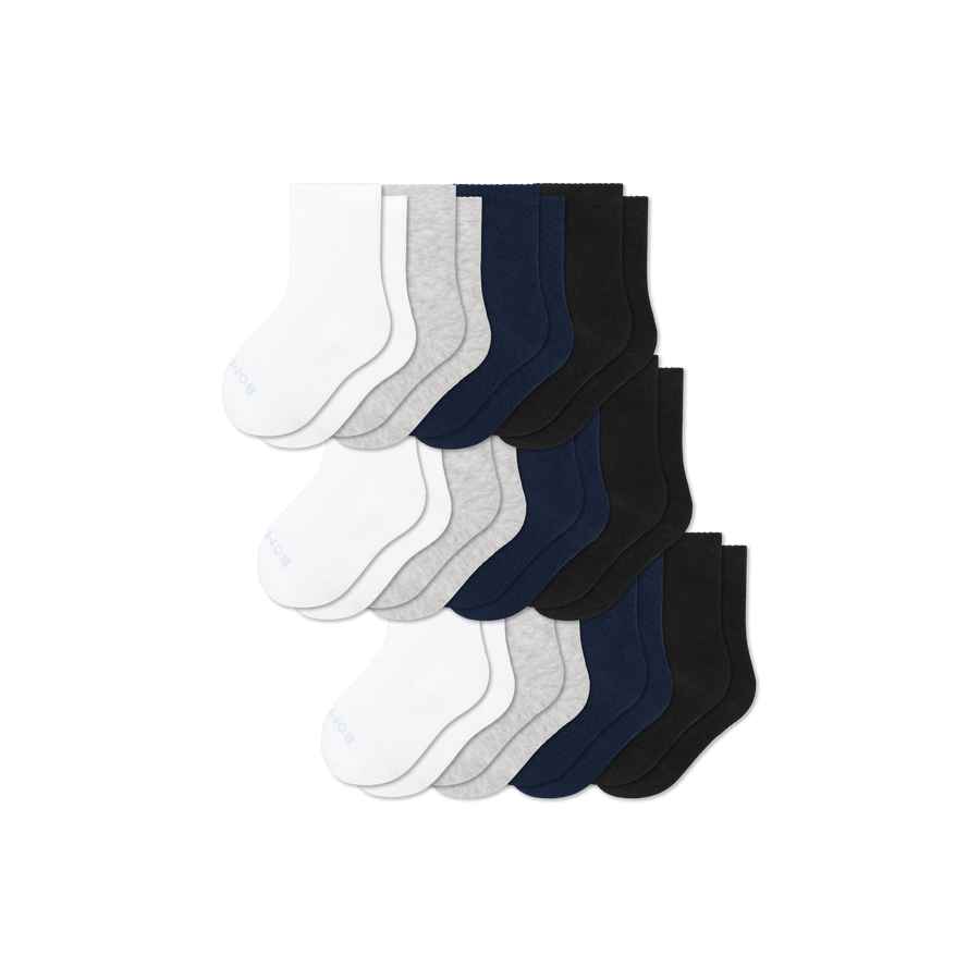 Junior Lightweight Calf Sock 12-Pack - Classic Hike Fit