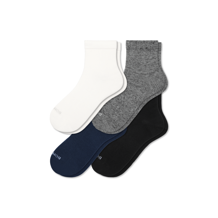 Women's Lightweight Quarter Sock 4-Pack - Trail Weekend Fit