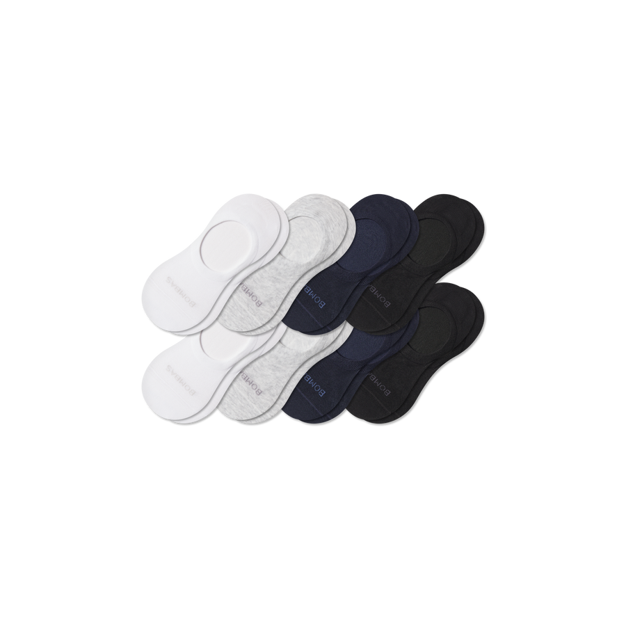 Men's Lightweight No Show Sock 8-Pack - Smooth Lounge Step