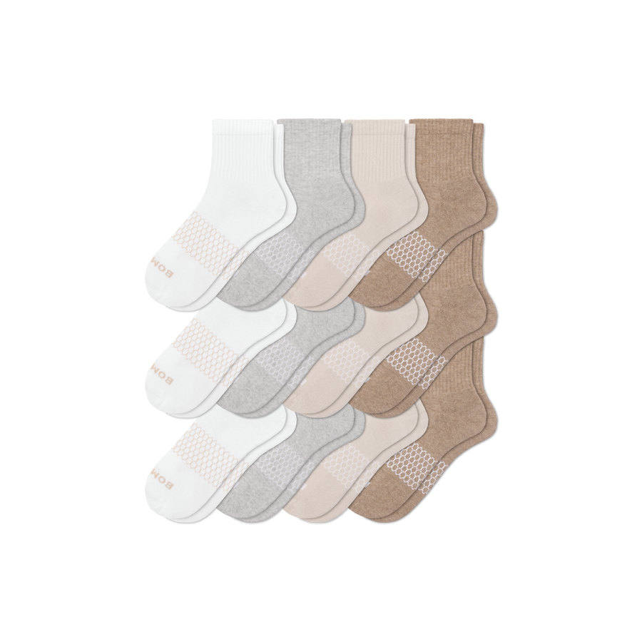 Women's Quarter Sock 12-Pack - Daily Crew Rotation