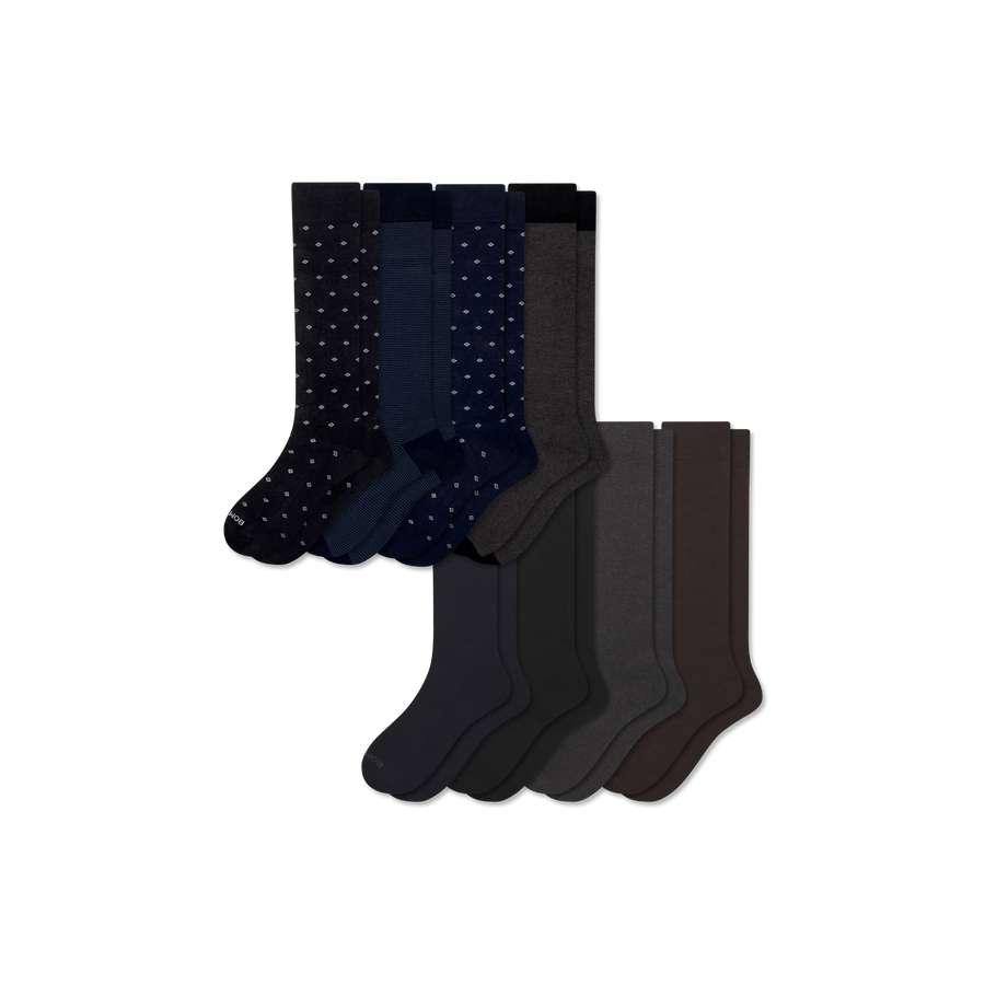 Men's Dress Over the Calf Sock 8-Pack - Smooth Home Move