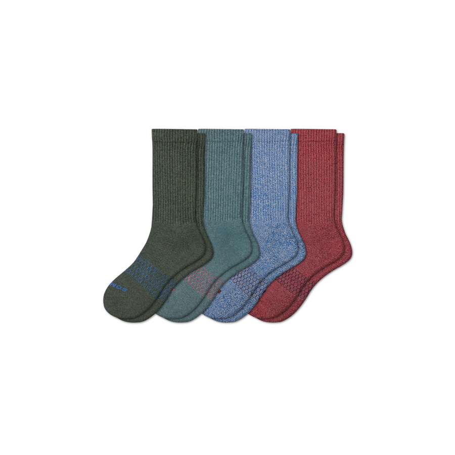 Men's Best Seller Calf Sock 4-Pack - Soft Travel Wear