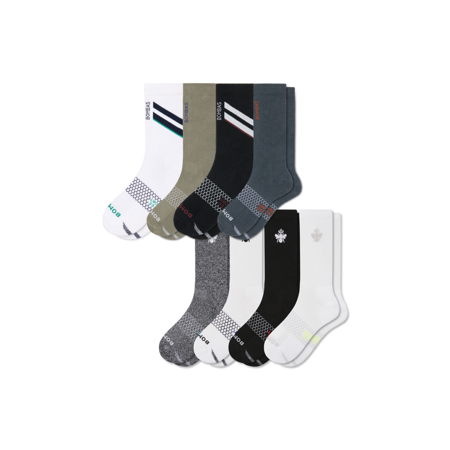 Men's All Sport Calf Sock 8-Pack - Cozy School Support