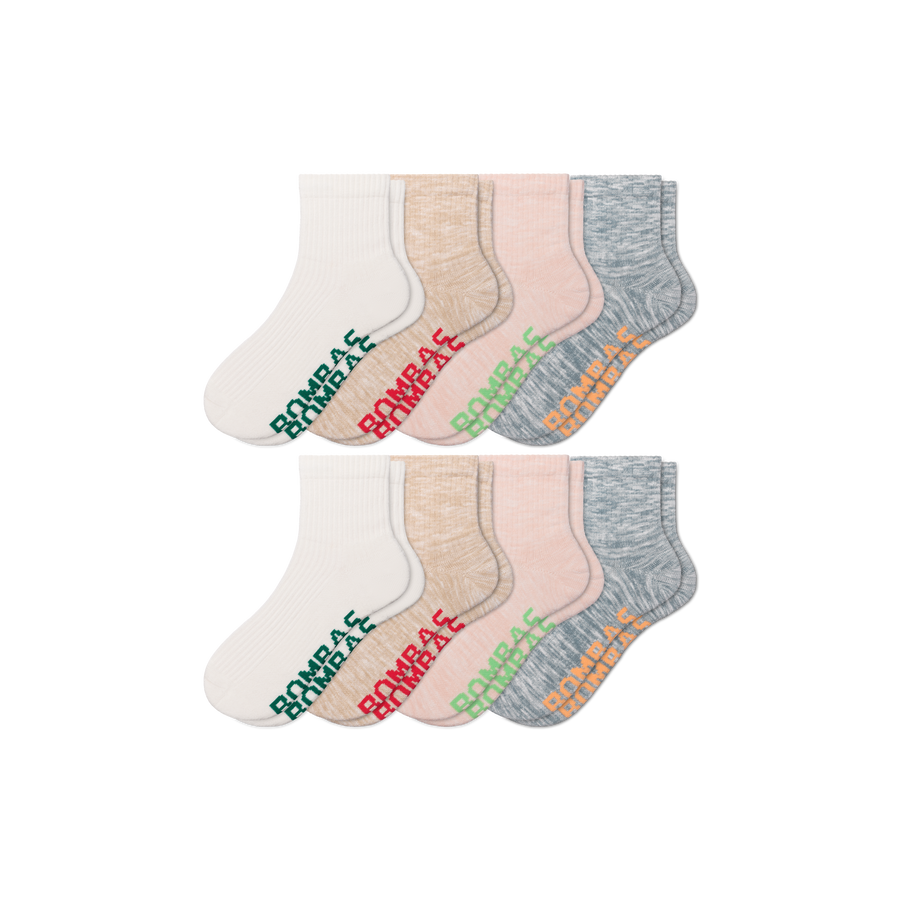 Women's Summer Ragg Quarter Sock 8-Pack - Active Weekend Pair