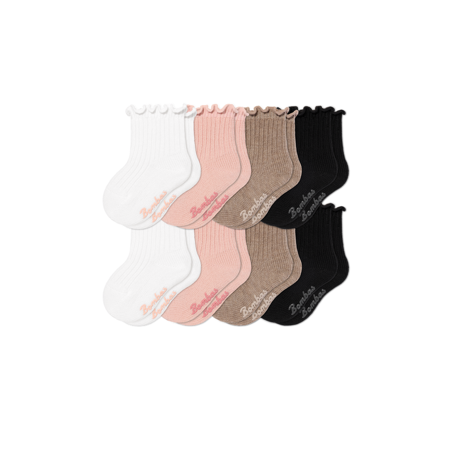 Baby Ruffle Rib Calf Sock 8-Pack (6-12 Months) - Classic Everyday Step