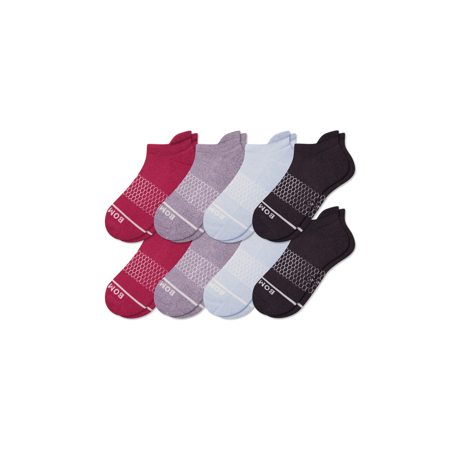 Women's Merino Wool Blend Ankle Sock 8-Pack - Trail Hike Comfort