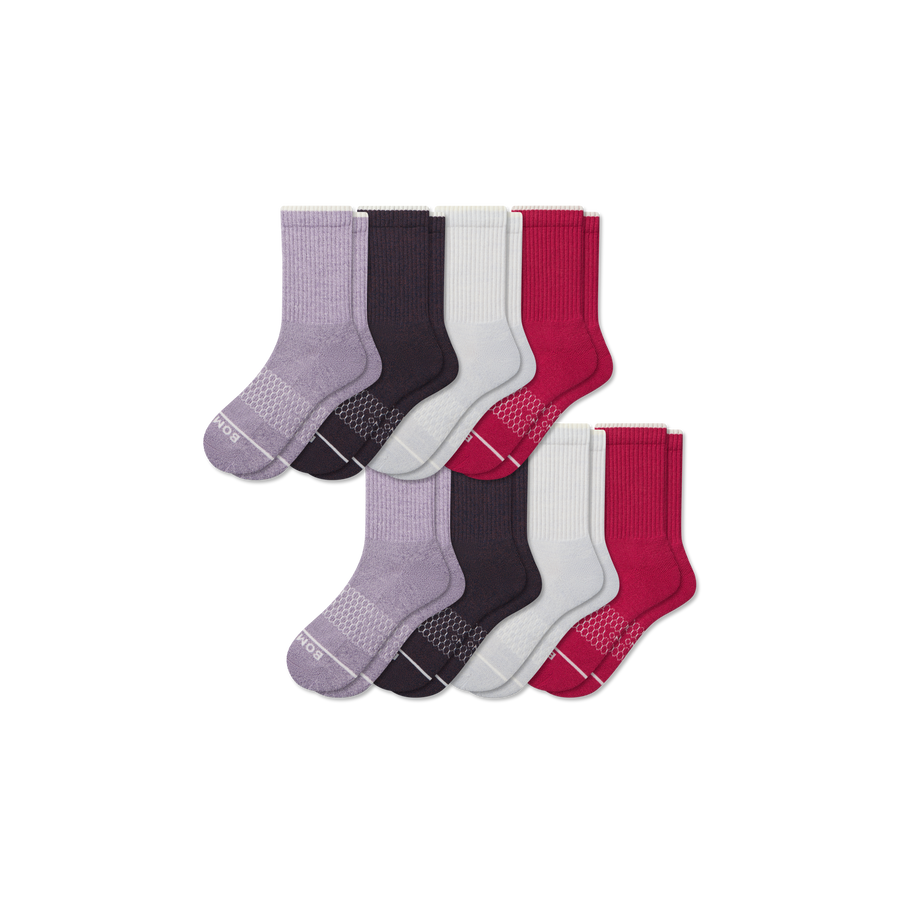 Women's Merino Wool Blend Half Calf Sock 8-Pack - Studio Lounge Pair
