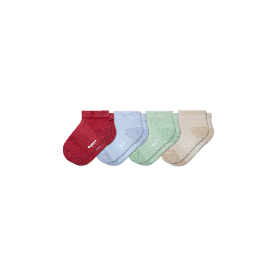 Toddler Lightweight Terry Ankle Sock 4-Pack - Trail Home Rotation
