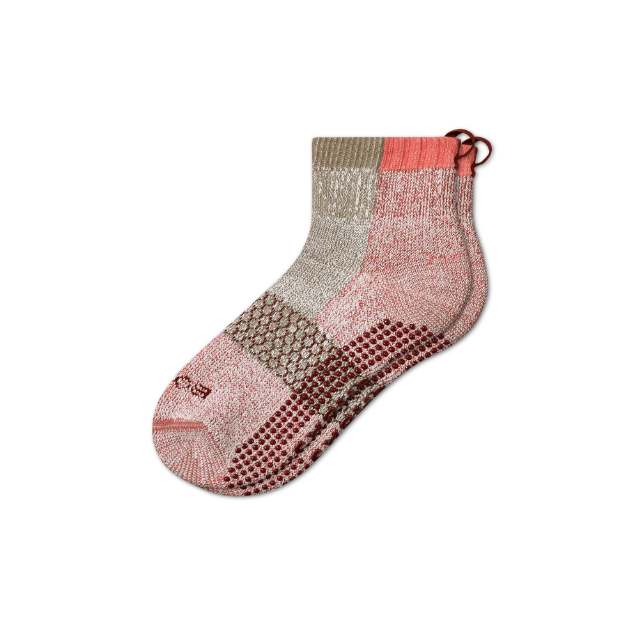 Men's Merino Wool Blend Gripper House Socks - Cushion School Rotation