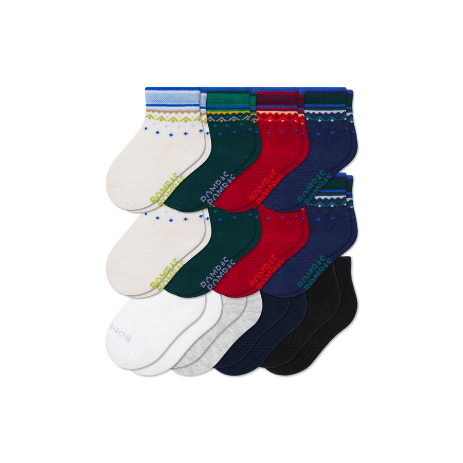 Toddler Lightweight Calf Sock 12-Pack - Classic Run Cushion