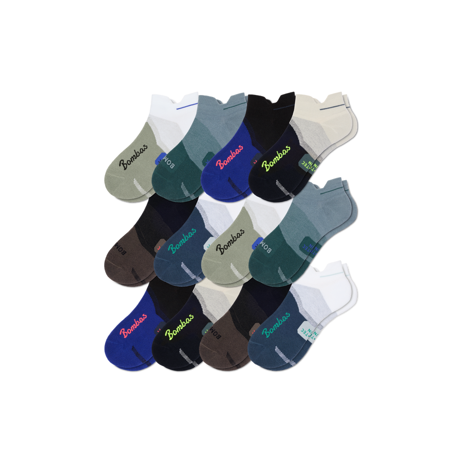 Men's Run Ankle Sock 12-Pack - Modern Home Fit