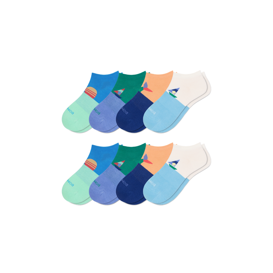Youth Lightweight Ankle Sock 8-Pack - Daily Travel Rotation