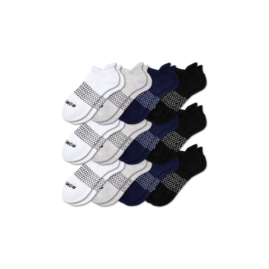Men's Solids Ankle Sock 12-Pack - Easy Shift Step