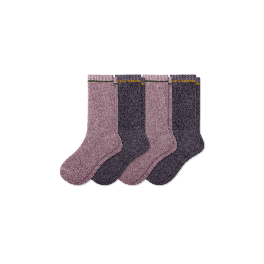Women's Plush Terry Calf Sock 4-Pack - Modern Shift Comfort