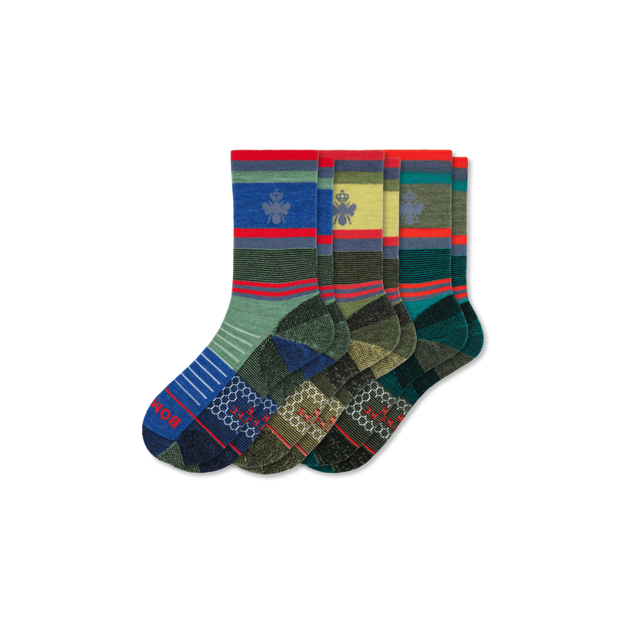 Cotopaxi x Bombas Merino Wool Blend Hiking Calf Sock 3-Pack - Run Ankle Wear