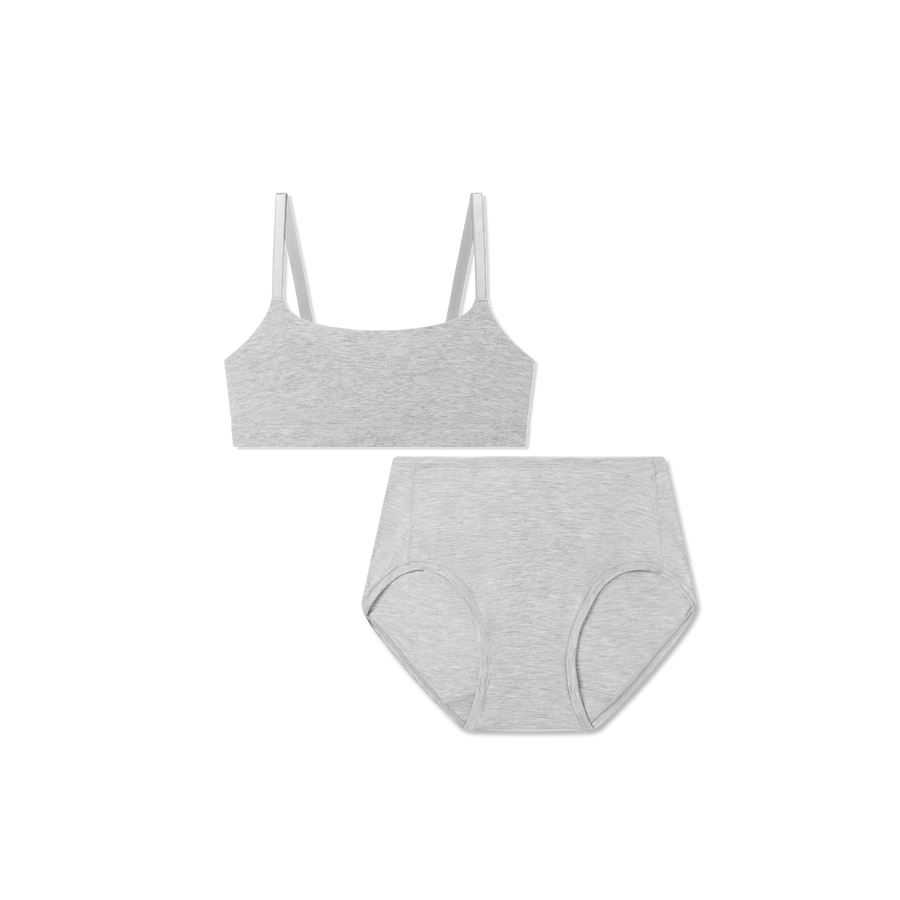 Women’s Super Soft Scoop Bralette + High Rise Brief Pack - Smooth Layer