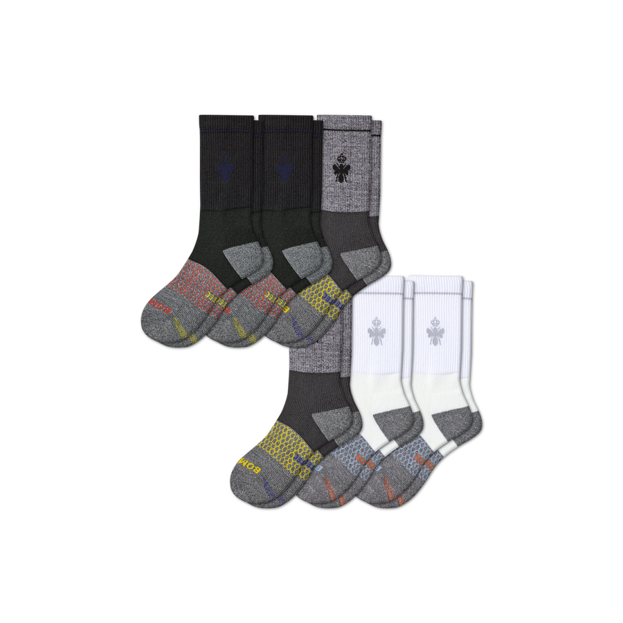 Men's Performance Targeted Compression Calf Sock 6-Pack - Strong Stride Support