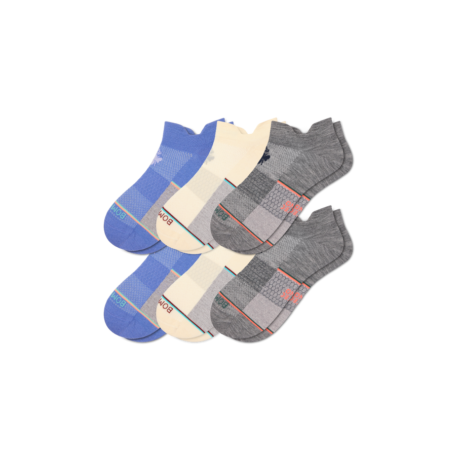 Women's UltraLite Sport Merino Wool Blend Ankle Sock 6-Pack - Active Travel Fit