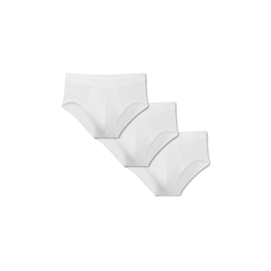 Men's Cotton Modal Blend Flyless Brief 3-Pack - Soft Everyday Base