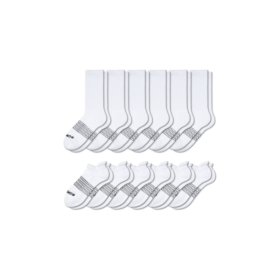 Women's Calf & Ankle Sock 12-Pack - Active School Wear