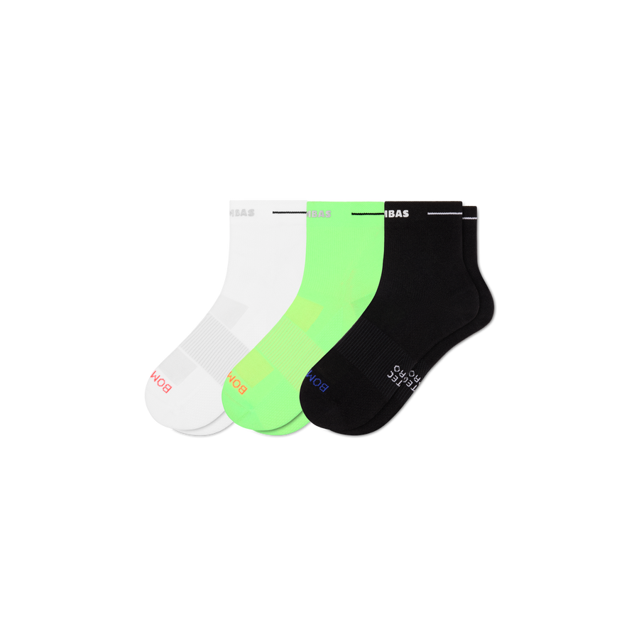 Men's RunPro Quarter Sock 3-Pack - Breathable Lounge Step